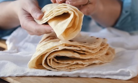 Cat eat flour tortillas